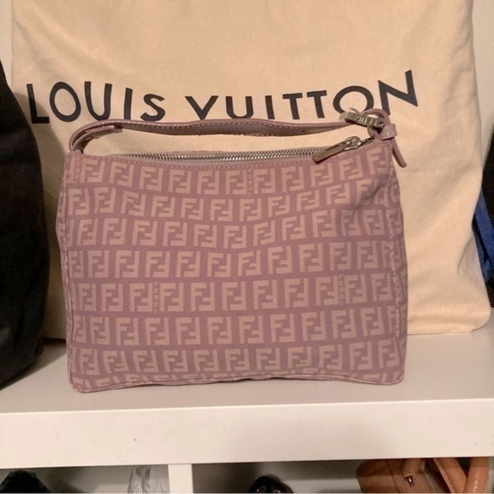 Fendi purple zucca mini ff mini bag beautiful RARE